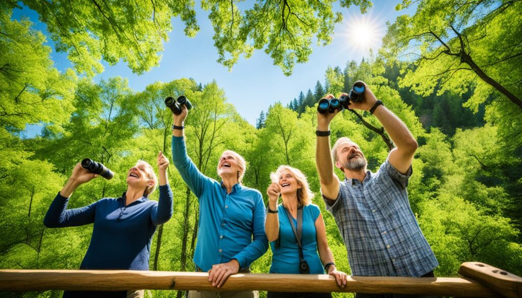 Birdwatching at Dogwood Canyon Audubon Center