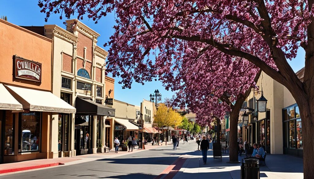 downtown Visalia shopping and dining